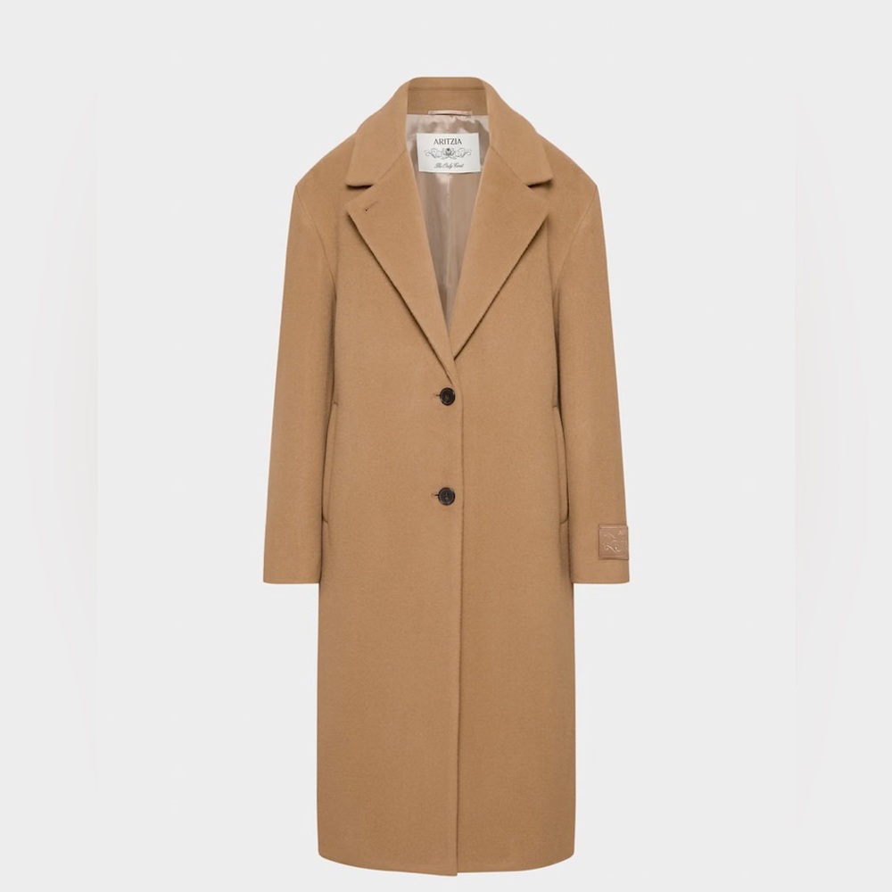 Aritzia The Only Coat - Camel Wool Cashmere NEW with tags attached